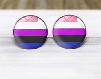 Genderfluid/Genderflexible Stud Earrings