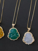 Jade Buddha Necklace with Chain